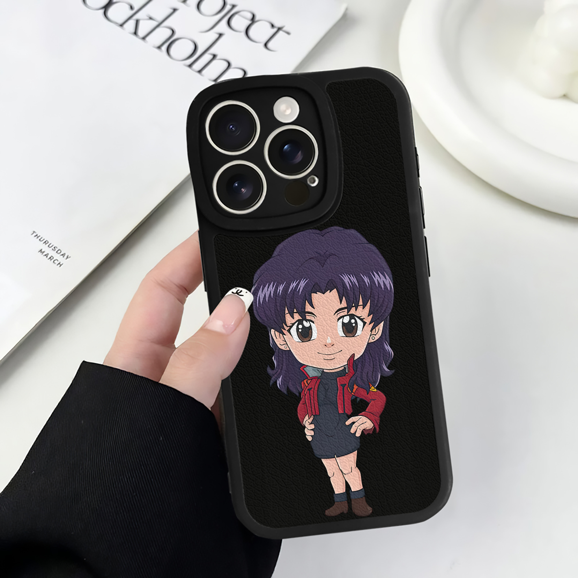 （画像用） EVA 新世紀エヴァンゲリオン 【iPhone 16シリーズ対応】シリコンスマホケース（レザー調） 材質：シリコン